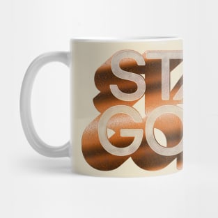 STAY GOLD / Retro Original Typography Design Mug